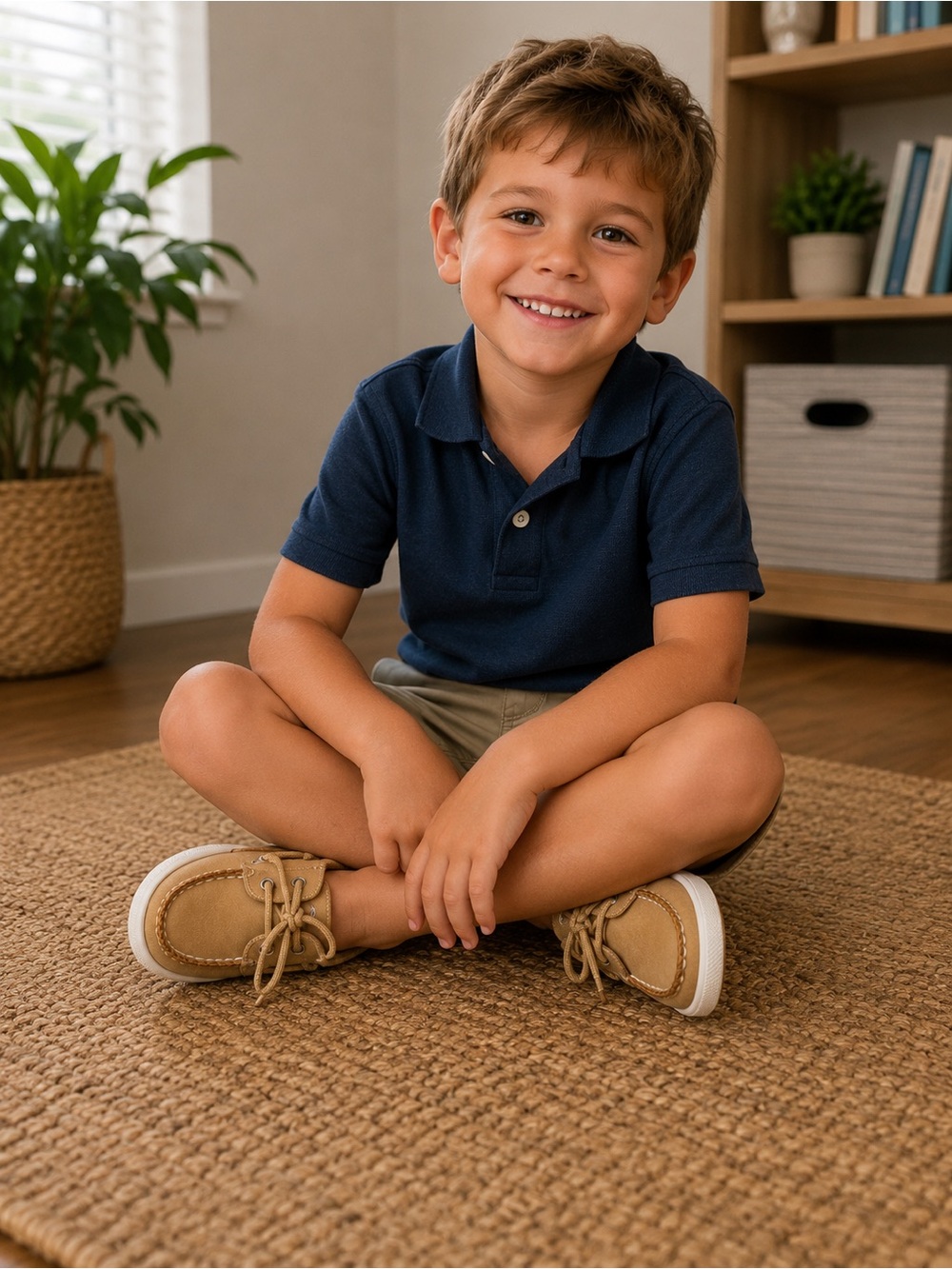 Sperry Toddler Boys Boat Shoes Tan Suede Lace Up Size 9